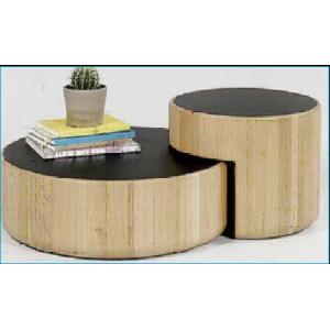 black Contemporary Coffee Table Set ODM Hotel Bedroom Furniture Set Multipurpose