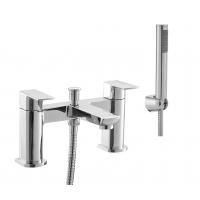 China Two Handle Shower Faucet Taps , Modern Polished Brass Bathroom Taps on sale