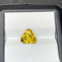 China Customized CZ  Yellow Sapphire Gem For Earring Elegant As Birthday Gifts on sale