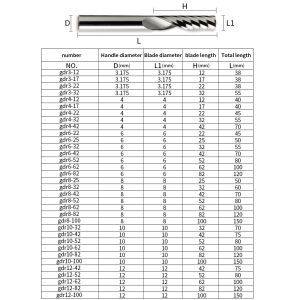 China Carbide 1F 3mm Wood Milling Cutter Tools Cut Acrylic Cnc Machine Tools Fresas Para Router Bit 6mm Single Flute Sprial End Mill wholesale