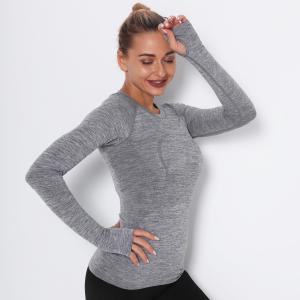 China Seamless yoga clothes women fast dry dance rhyme fitness clothes jacket sports morning running short-sleeved women supplier