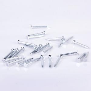 China Longueur 25mm Maçonnerie clés en béton en rainures charnière tête plate avec magnétique supplier