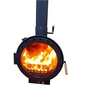 600mm Indoor Hanging Fireplace Central Heating Hanging Wood Burning Stove