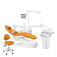 China Removable Multicolor Ophthalmic Dental Chair Unit With LED Sensor Lamp on sale