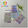 China Custom Printing Plastic Cosmetic Bags Three Side Seal Hologram Laser Wateproof Pouch wholesale