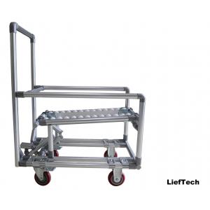 stable capacity Pipe Work Bench Discharge Cart Aluminium Alloy