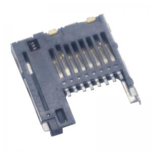 China 1.85H 8 Pin Micro SD Memory Card Holder Push Push Internal Welding Type Socket supplier