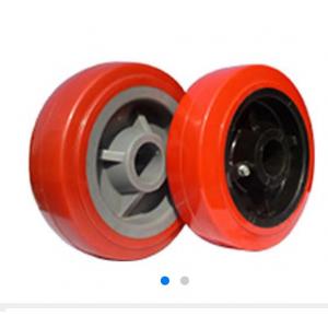 China 5 6 8 Inch Polyurethane Caster Wheels Plastic Core supplier