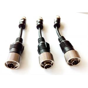 China 6 Pin S Video Extension Cable , Vehicle CCTV Camera Aviation Cable supplier
