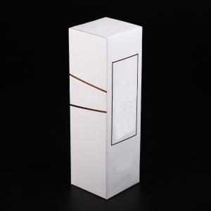 two sides single bottle wine packaging box with bottle neck protect and crash lock bottom