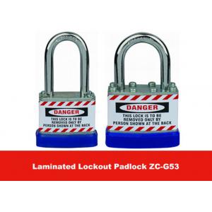 50mm Lock Body Width Blue Hardered Steel Laminated Safety Lockout Padlocks