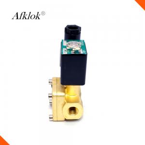 China Brass High Pressure Solenoid Valve Pilot Type Normally Closed AC220V AC110V supplier