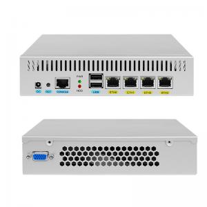 China PFsense Soft Router Firewall PC , Desktop Mini Pc D525 4 Gigabit LAN supplier