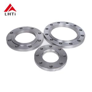 China EN1092-01 Gr1 Gr2 Gr5 Flange de placa de titanio Flange plano PN 10 para tuberías industriales en entornos corrosivos wholesale
