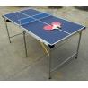 5FT Folding Indoor Table Tennis Table , Easy Carrying Portable Ping Pong Table