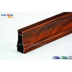 China Structural AA6063 T5 Window Aluminium Frame Wood Grain Surface supplier