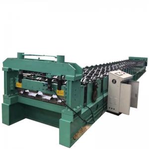 China 75mm High / 50 High Floor Deck Roll Forming Machine With Double Motor Control supplier