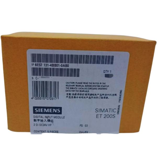 SIEMENS 6ES7131-4BB01-0AB0 SIMATIC DP, 5 ELECTRON. MODULES 5 MODULES ELECTRONIQUES pour ET 200S, 2 DI DÉTÉRATEUR élevé 24 V de courant continu