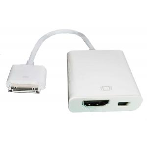 iPad to HDMI+mini USB cable adapter for ipad, ipad2, iphone4/4s and HDTV