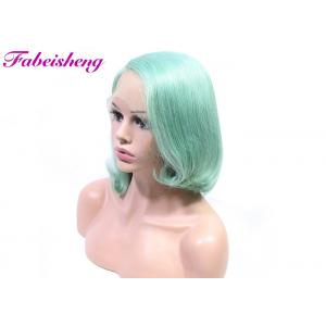 China Short Length Bob Front Lace Wig Virgin Human Hair 1b Customized Color supplier
