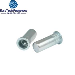 China M4-M12 Blind Rivet Flat Head Rivet Nut Knurled Body With Open Close End Stainless Steel 1/4 supplier