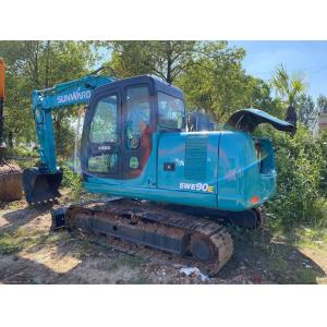 Sunward 90E 54.6KW Sunward Excavator Blue Mini Excavator With Original Condition