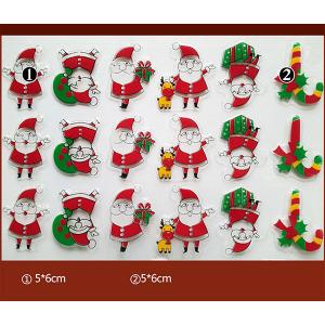 China Christmas Theme Santa Claus Chocolate Mould , Edible Decorations Custom Chocolate Molds supplier