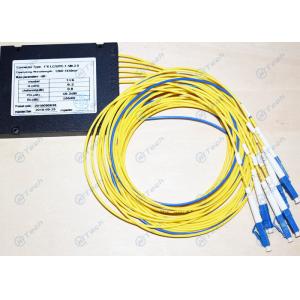 China LC Fiber Optic PLC Splitter 1 X 6 For Optical Fiber Communication Systems supplier