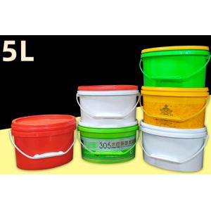 Fruit Oval Shaped Plastic Bucket with Thermal Transfer and Screen Printing