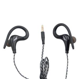 Ear Hook Sport Earphone,Super Bass Wired With Mic Headphone Sweatproof Gym Earbud Support