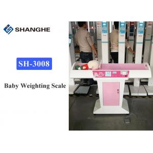 0 - 3 Years Old Small Baby Weight Measurement Machine , Pink Height And Weight Measuring Scale