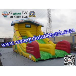 Yellow Super Fun Hire Inflatable Slide With family theme parks