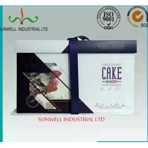 China Professional OEM/ODM Custom Design With Ribbon Closure Decorate Food Packaging Box For Cake supplier