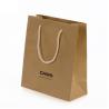 Recycled Kraft Paper Shopping Bags , Custom Kraft Paper Bags For Clothing