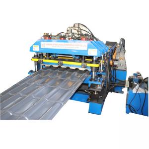 China High Speed Step Tile Rolling Forming Making Machine Roof Sheet 0.5mm supplier