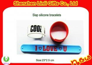 2011 cheapest energy promotional customize 100% silicone slap wristband