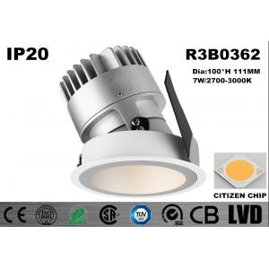 China 7W Aluminum White CITIZEN Dimmable Led Downlights With Good Lighting Effect supplier