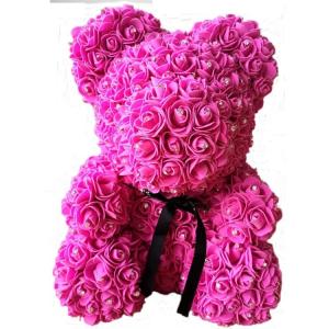 China Crazy selling gift foam rose teddy bear   Factory Price Artificial Flower Gaint Teddy Bear supplier