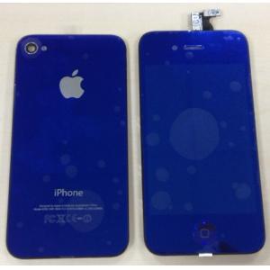 China Remplacement bleu métallique de kit de conversion de pièces de réparation d'Apple iPhone 4S avec la couverture arrière supplier