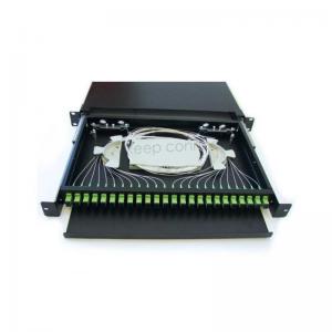 China Drawer Type Rack Mount Splicing Fiber Optic Patch Panel for Fiber Patch Cord Manufacture supplier
