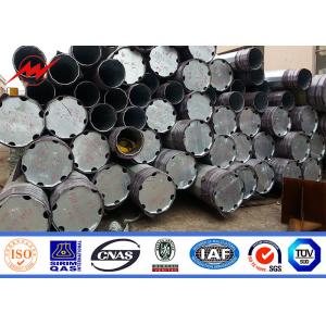 11M Class 3 Africa Power Transmission Poles AWS D1.1 Galvanized Metal Pole