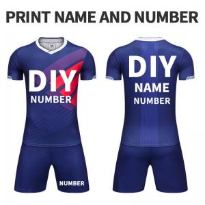 China Personalization Logo Print France Shirt World Cup Jersey Best College New Navy Football Soccer Uniforms supplier