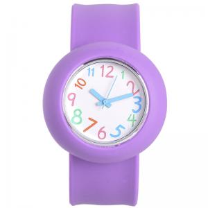 promotional stylish children digital silicone slap watch
