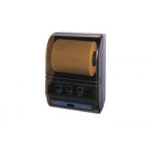 Brown / Blue Hand Paper Dispenser With Lock High Capacity Convenient