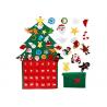 China Reusable Felt Christmas Tree Decorations Advent Calendar Waterproof No Fading wholesale