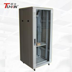 27u Small White Server Cabinet , Colded Rolled Steel 19 Inch Rack Enclosures