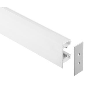 Anodized LED Lighting Profile Aluminum Channel Surface Mounted For LED Strips