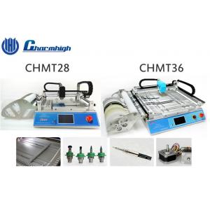 China Small Desktop CHMT28 / CHMT36 SMT LED Pick And Place Machine With Laser Positioning supplier