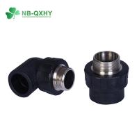China PE Buttfusion Fittings HDPE Pipe Fitting Round Male Elbow Adapter and Injection Finish on sale