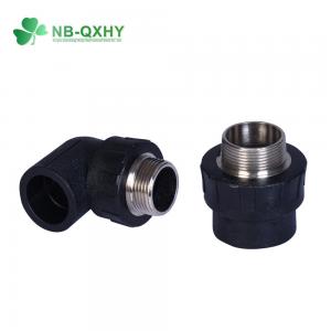 China PE Buttfusion Fittings HDPE Pipe Fitting Round Male Elbow Adapter and Injection Finish supplier